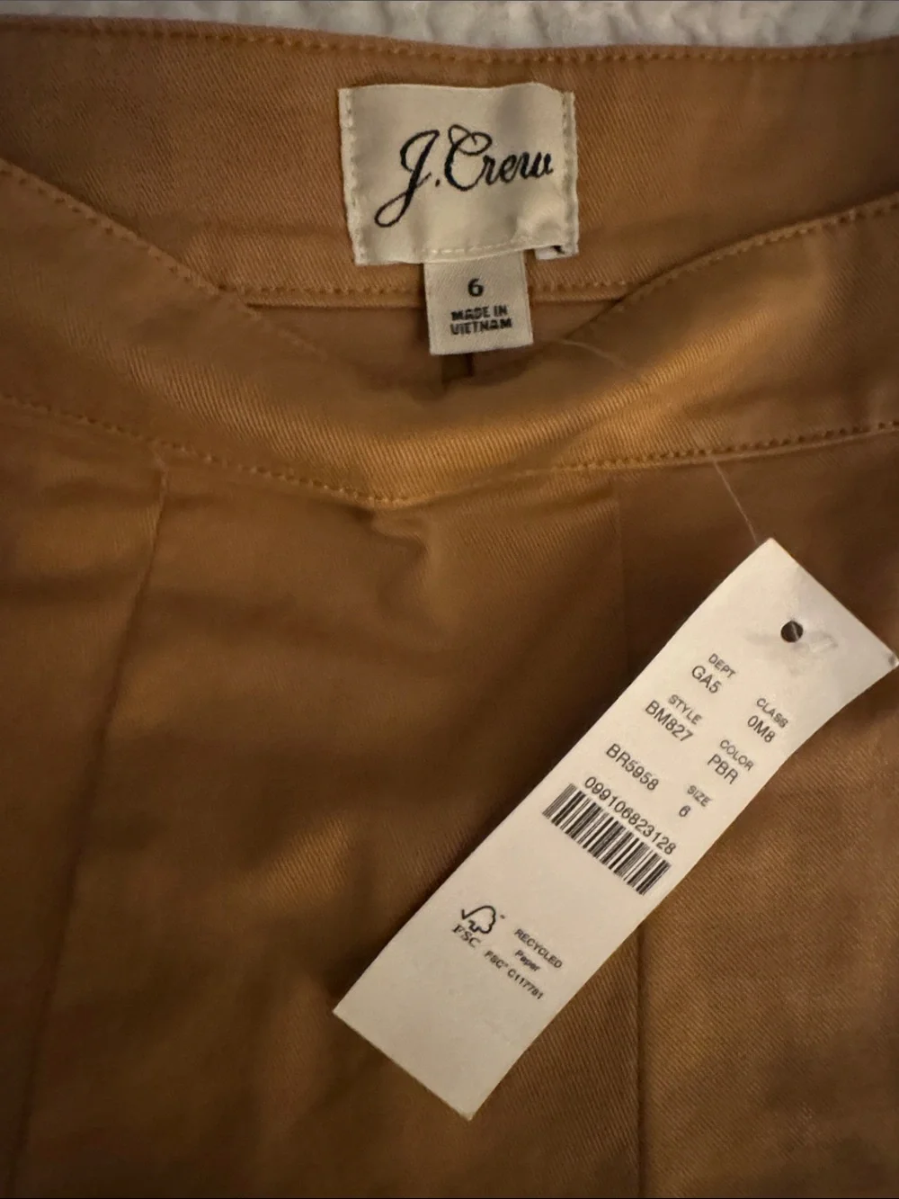 J. Crew Pleated Mini Skirt in Camel